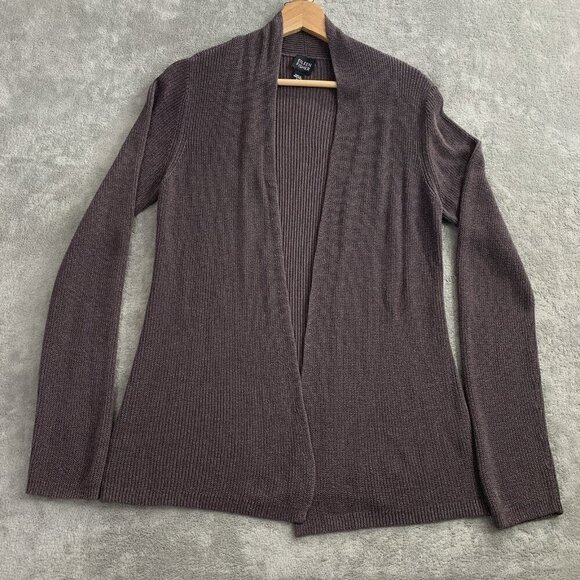 Eileen Fisher Sweaters - Eileen Fisher Cardigan Womens Small Brown Casual Open Front Knit Minimalist Wrap